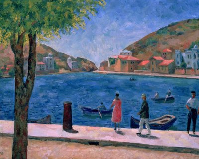 La bahía de Balaklava, 1927 de Aleksandr Davidovic Drevin